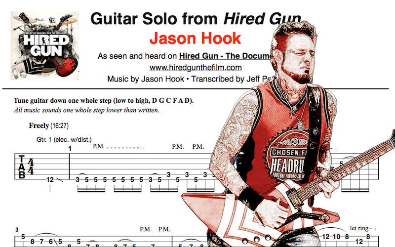 Learn to Play Jason Hook’s Guitar Solo from 'Hired Gun' [TAB]